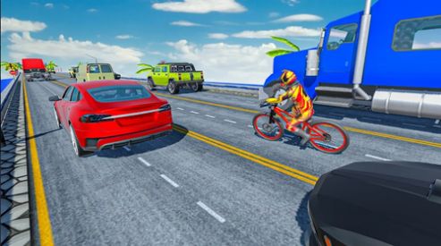 疯狂的交通自行车骑士3D极速版截图2