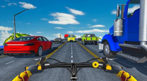 疯狂的交通自行车骑士3D极速版截图1