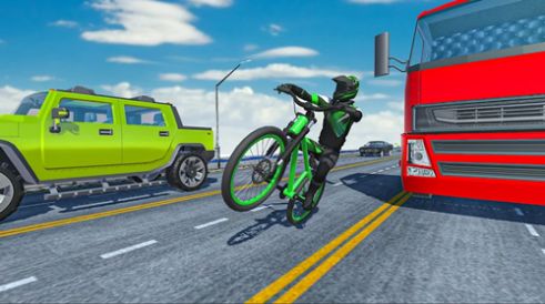 疯狂的交通自行车骑士3D极速版截图3